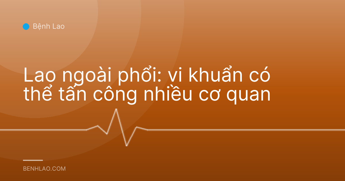 Lao ngoài phổi: vi khuẩn có thể tấn công nhiều cơ quan